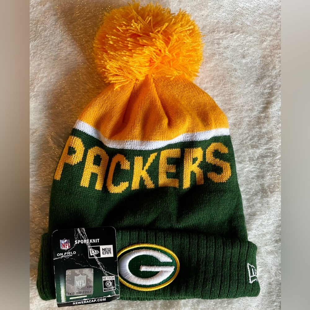 Green Bay Packers Pom Knit